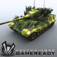 3D Model Download - Game Ready King Tiger 04